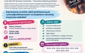 Bezpłatne warsztaty muzyczno-wokalne