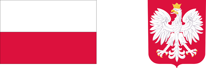 barwy Rzeczypospolitej Polskiej i wizerunek godła Rzeczypospolitej Polskiej;