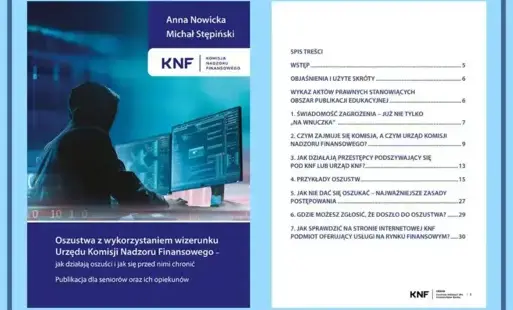 Zdjęcie do Oszustwa z wykorzystaniem wizerunku Urzędu Komisji Nadzoru Finansowego