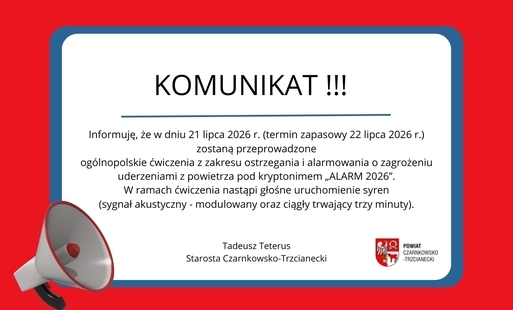 Zdjęcie do Komunikat