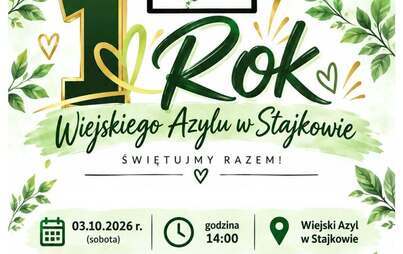 Zdjęcie do 1 rok działalności azylu w Stejkowie