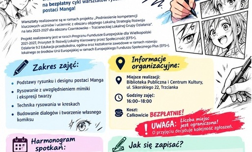 Zdjęcie do Bezpłatne warsztaty rysunku postaci Manga!