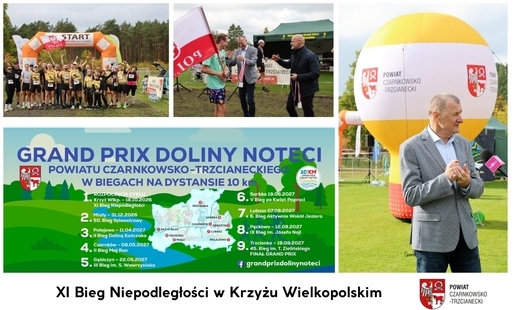 Zdjęcie do XI Bieg Niepodległości w Krzyżu Wielkopolskim zainaugurował kolejny cykl Grand Prix Doliny Noteci